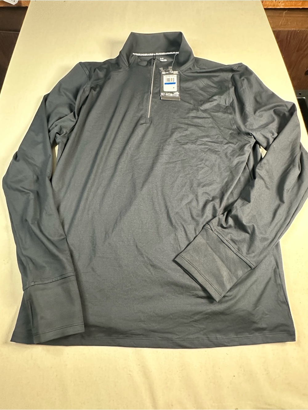 Under Armour Men's Long-Sleeve Quarter-Zip Pullover - Black XL
